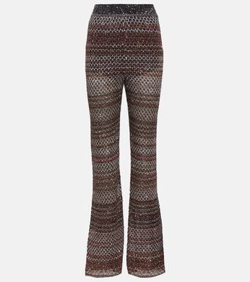 Missoni Knitted chevron Lurex® flared pants