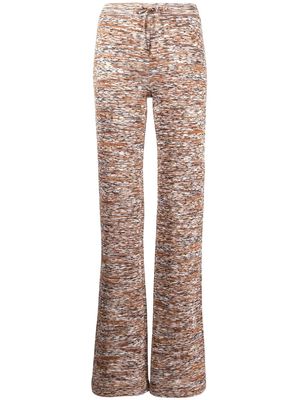 Missoni knitted flared trousers - Brown