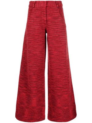 Missoni knitted wide-leg trousers - Red