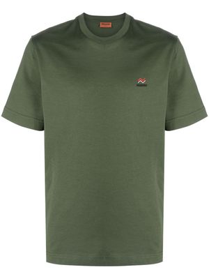 Missoni logo-embroidered cotton T-shirt - Green