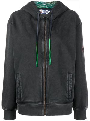 Missoni logo-embroidered hooded jacket - Black