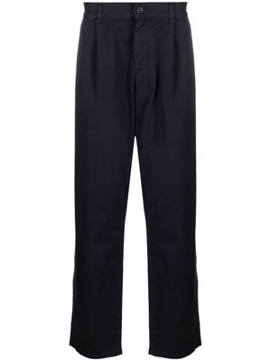 Missoni logo-embroidered mid-rise chinos - Blue