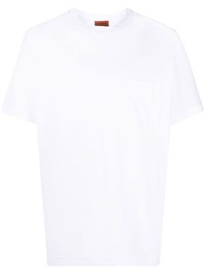 Missoni logo-embroidered pocket T-shirt - White
