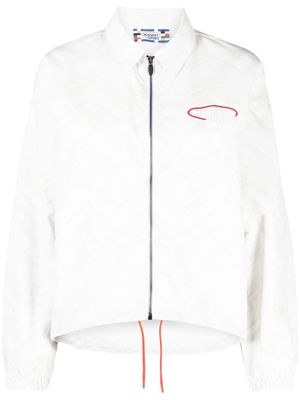 Missoni logo-embroidered shirt jacket - White