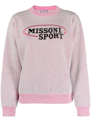 Missoni logo-embroidered sweatshirt - Pink