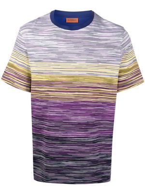 Missoni logo-print cotton T-shirt - Purple