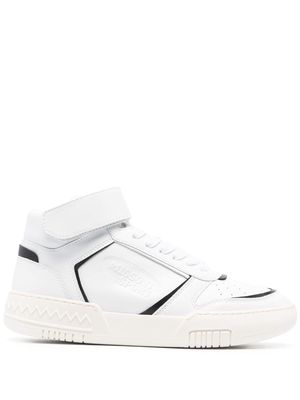 Missoni logo-print panelled hi-top sneakers - White