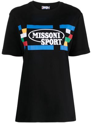 Missoni logo print T-shirt - Black