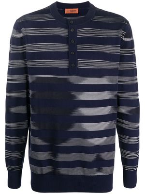 Missoni long-sleeve striped jumper - Blue
