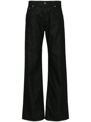 Missoni lurex-detailing logo-patch jeans - Black