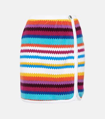 Missoni Mare Striped knitted cotton-blend miniskirt