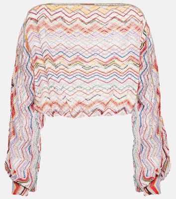 Missoni Mare Zig Zag printed cropped top