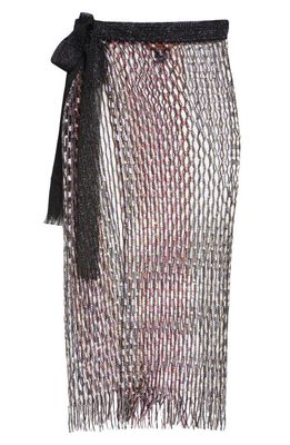 Missoni Metallic Semisheer Pareo in Black