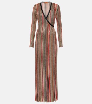 Missoni Metallic striped maxi dress