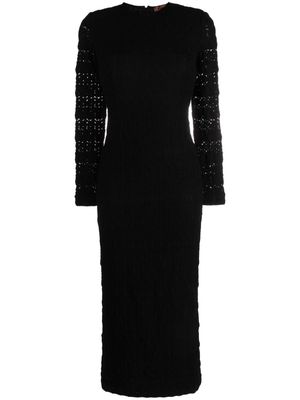 Missoni open-knit midi dress - Black
