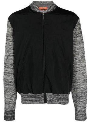 Missoni panelled bomber jacket - Black