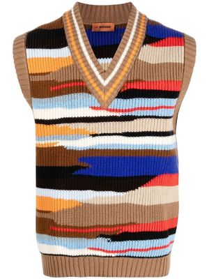 Missoni patterned intarsia-knit vest - Neutrals