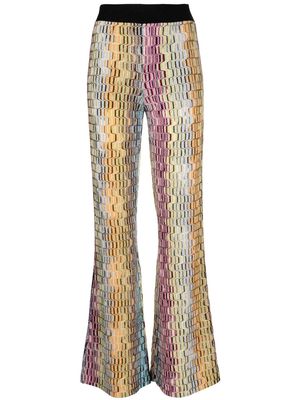 Missoni patterned knit trousers - Yellow
