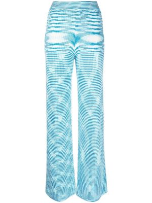 Missoni patterned knitted trousers - Blue