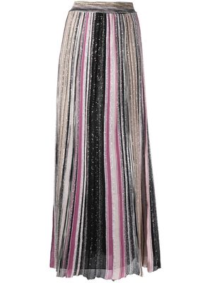 Missoni pleated knitted skirt - Black