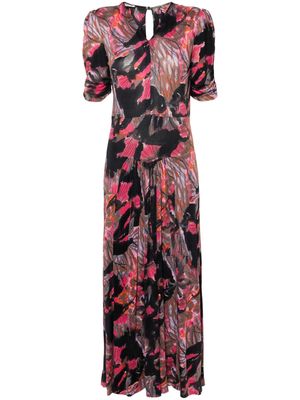 Missoni Pre-Owned 1970s graphic-print maxi dress - Black