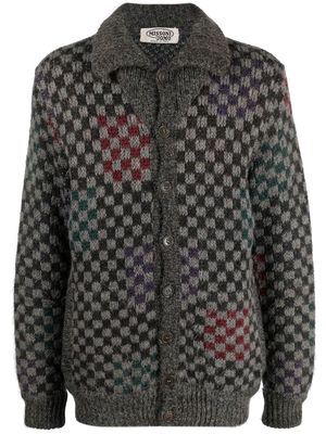 Missoni Pre-Owned 1980s checkered knitted jacket - Grey