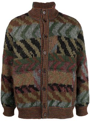 Missoni Pre-Owned 1980s knitted padded reversible jacket - Green