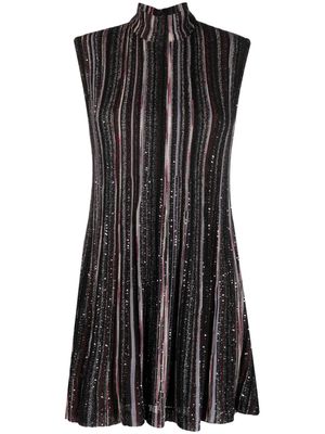 Missoni sequin-embellished striped minidress - Black