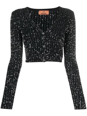 Missoni sequin-embellished V-neck cardigan - Black