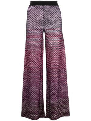 Missoni sequined straight-leg pants - Purple