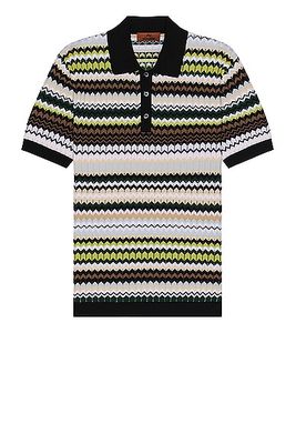 Missoni Short Sleeve Polo in Multi