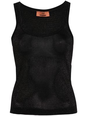 Missoni sleeveless lurex tank top - Black