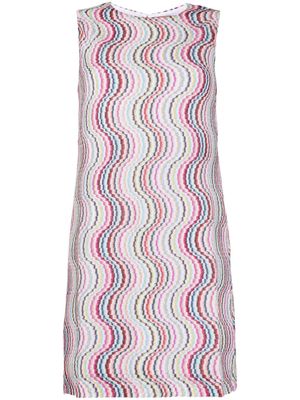 Missoni sleeveless wave-print dress - Pink