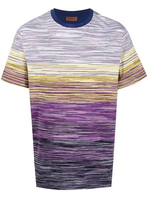 Missoni slub effect T-shirt - Purple