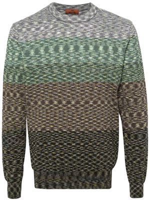 Missoni slub knitted jumper - Green