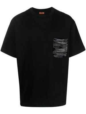 Missoni slub-pocket cotton T-shirt - Black
