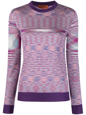 Missoni Space Dye marl-knit jumper - Purple