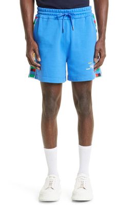 Missoni Sport Cotton Blend Sweat Shorts in Nebulas Blue/Multi Heritage