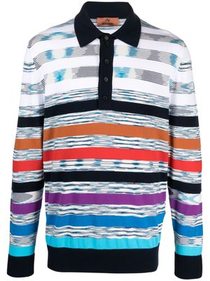 Missoni stripe-pattern cotton sweatshirt - White
