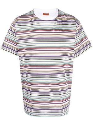 Missoni stripe-pattern print T-shirt - White