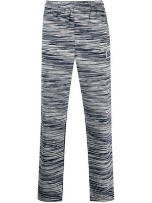 Missoni stripe-print cotton track pants - Blue