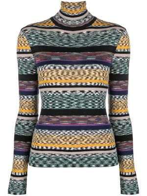 Missoni striped colour-block jumper - Black