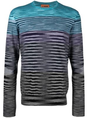 Missoni striped cotton jumper - Blue