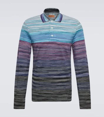 Missoni Striped cotton piqué polo sweater