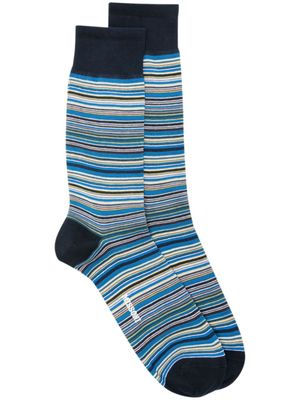 Missoni striped cotton socks - Blue