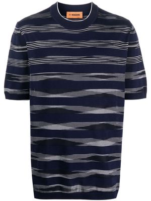 Missoni striped cotton T-shirt - Blue
