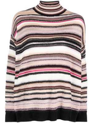 Missoni striped crochet-knit jumper - Black