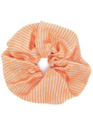 Missoni striped hair scrunchie - Orange