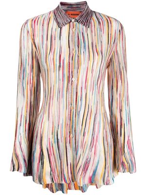 Missoni striped long-sleeve shirt - Pink