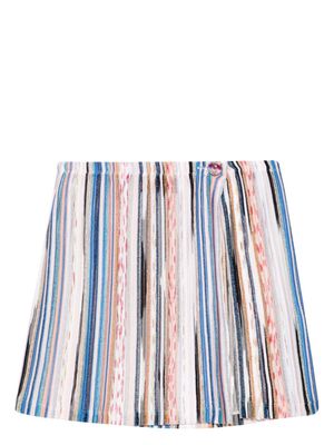 Missoni striped lurex miniskirt - White